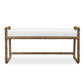 Araiza - Fabric Bench - Brown / White