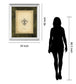 Fleur Di Lies II By Alexey Paviuts - Mirror Framed Print Wall Art - Beige