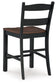 Valebeck - Barstool (Set of 2) - Black / Brown