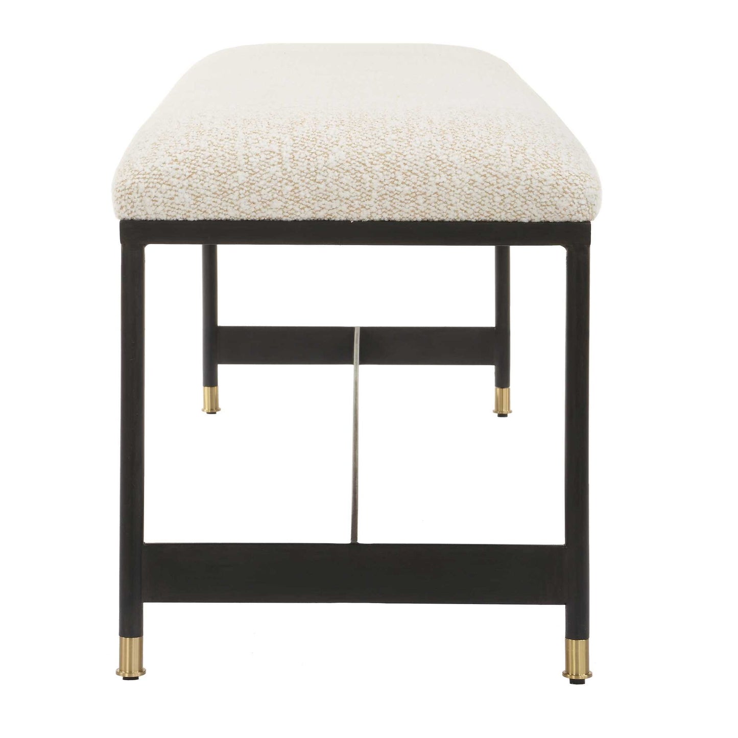 Halston - Upholstered Bench - White