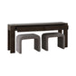 Cascade Falls - 3 Piece Set - Satin Espresso / Gray