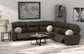 Tramonti - 5 Piece Modular Sectional With 3 Reclining Seats - Chocolate