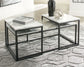Donnesta - Occasional Table Set (Set of 3) - Gray / Black