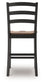 Wildenauer - Barstool (Set of 2) - Brown / Black