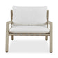 Strapped - Outdoor Lounge Chair - Light Brown / Pearl Silver