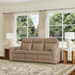 Dutch - Power Reclining Sofa With Console, Power Headrest, & Lumbar