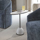 Morro - Marble Side Table - White / Black