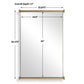 Scroll - Rectangular Mirror - Brass / Gold