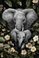 Gentle Giants Haven - 32" x 48" Framed Wall Art - Dark Gray
