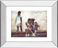 Secrets By Sharon Wilson - Mirror Framed Print Wall Art - Beige