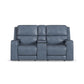 Oasis - Power Reclining Loveseat With Console, Power Headrests, Lumbar, Heat & Massage