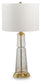 Bakersboro - Glass Table Lamp - Clear / Gold Finish