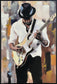 Midnight Riff II Hand-Embellished Canvas In Frame - White / Cream