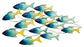 Dullcott - Indoor/Outdoor Wall Decor - Blue / Teal / Yellow