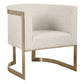 Bellina - Plush Barrel Chair - Gold