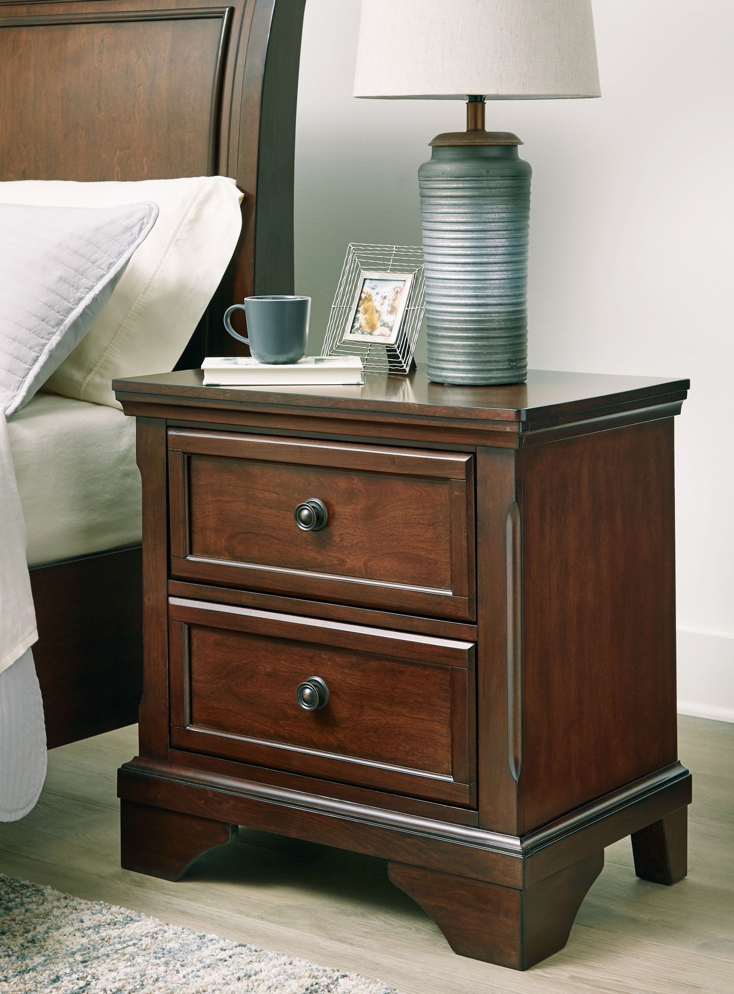 Trellington - Two Drawer Night Stand - Brown