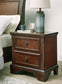 Trellington - Two Drawer Night Stand - Brown