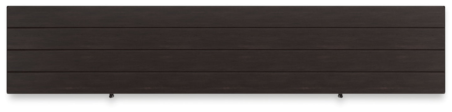 Darborn - XL TV Stand W/Fireplace Option - Gray / Brown