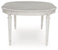 Montelaine - Oval Dining Room Extension Table - Antique White