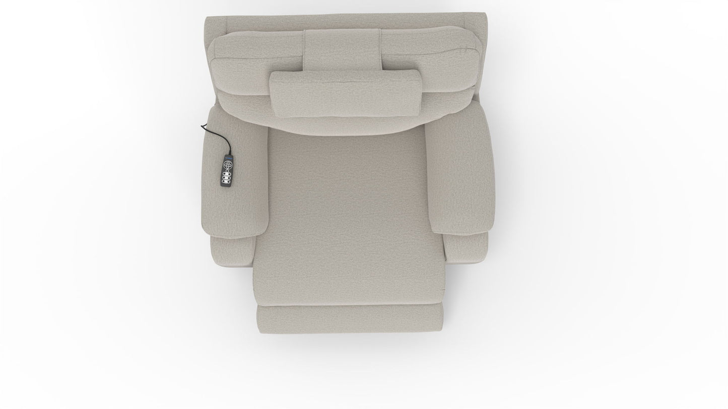 Dreamtime - 48" Power Headrest Power Lay Flat Recliner With CR3 Heat/Massage/Zero Gravity