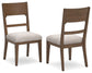 Cabalynn - Dining Uph Side Chair (Set of 2) - Oatmeal / Light Brown