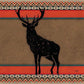 Out West Deer By Mollie B. (Framed) (Small) - Light Brown