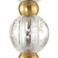 Ripple - 1 Light Frost Glass Pendant - Gold