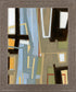 Urban Slate Geometry - 28" x 34" Framed Wall Art - Beige