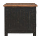 Valebeck - Rectangular End Table - Black / Brown