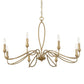 Corella - 8 Light Chandelier - Gold