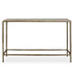 Minerva - Marble Top Console Table - Brass / Gray / White