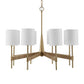 Lautoka - Rattan 8 Light Chandelier - Light Brown
