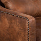 Clay - Leather Armchair - Dark Brown