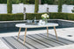 Seton Creek - Oval Dining Table With Umb Opt - White