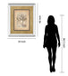 Bounty Il By Vivian Flasch - Mirror Framed Print Wall Art - Light Brown