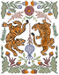 Tiger Duo By Elizabeth Medley - Orange