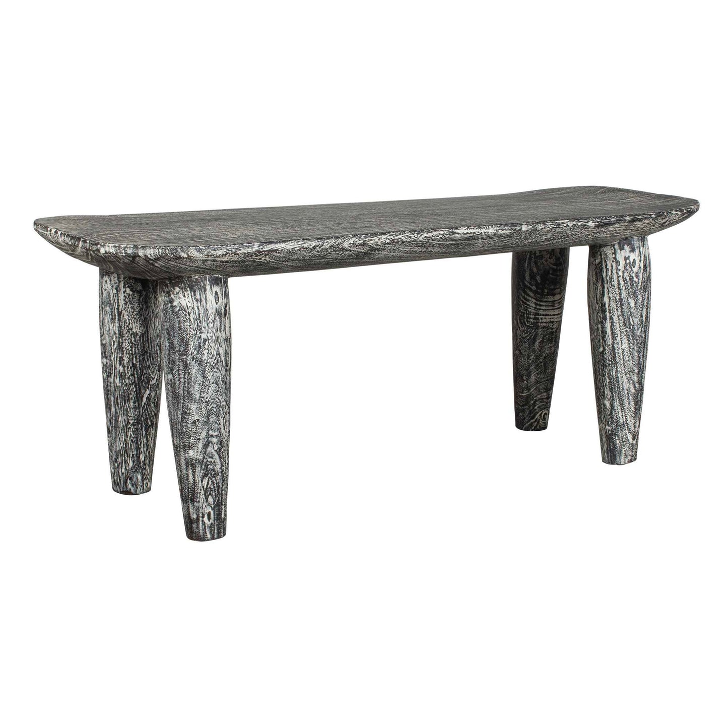 Fade To Black - Wood Bench - Black / White