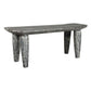 Fade To Black - Wood Bench - Black / White