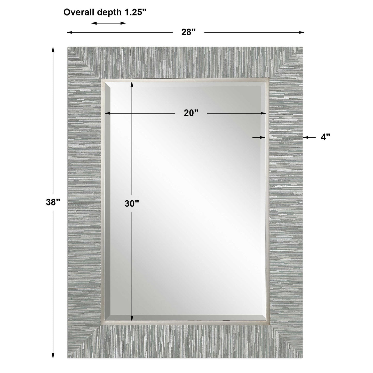 Belaya - Wood Mirror - Gray