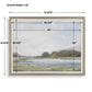 Restful Vista-Awe - Landscape Art - Black / Blue / Brown / Gold / Gray / Green / Woodtone