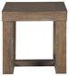 Cariton - Square End Table - Gray