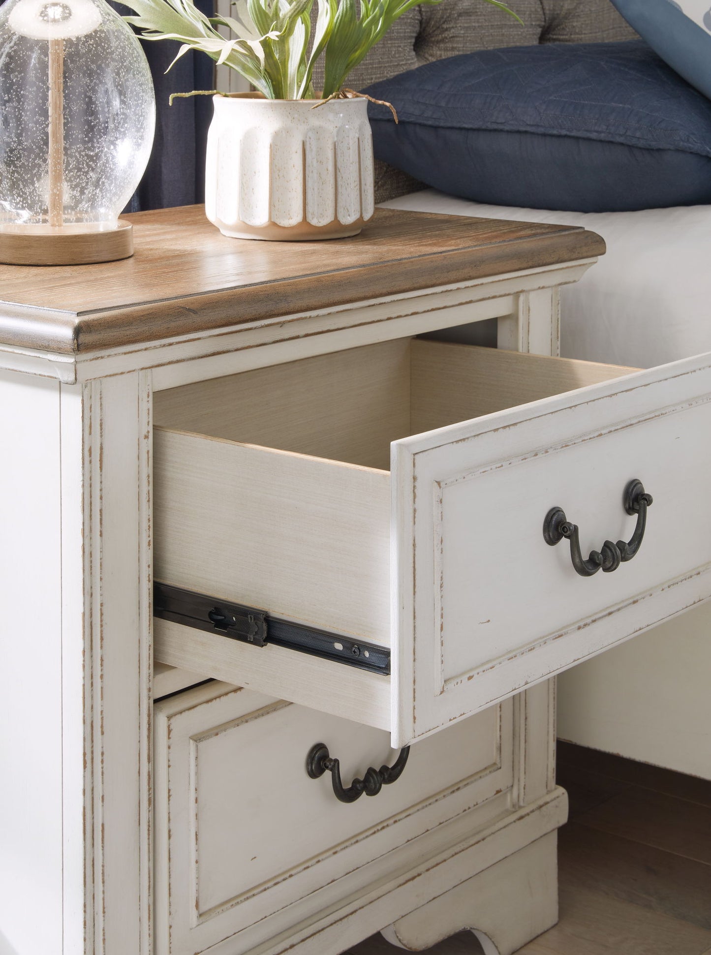 Blendon - Two Drawer Night Stand - Two-tone