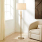 Verlaine - Travertine Floor Lamp - Brass,Gold