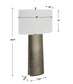 V-Groove - Modern Table Lamp - Dark Gray
