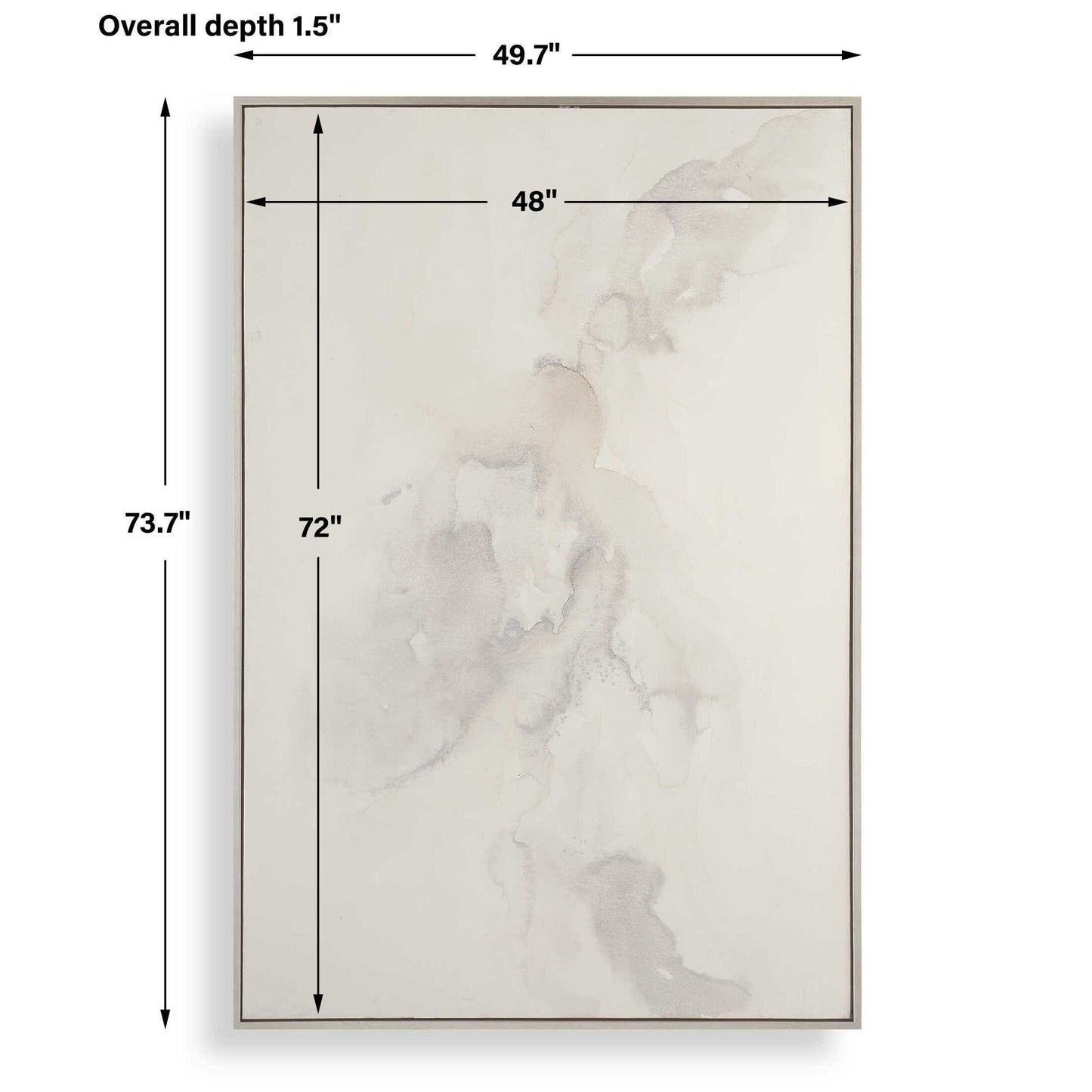 Evaporate - Abstract Art - Brown / Gray / Silver / Woodtone