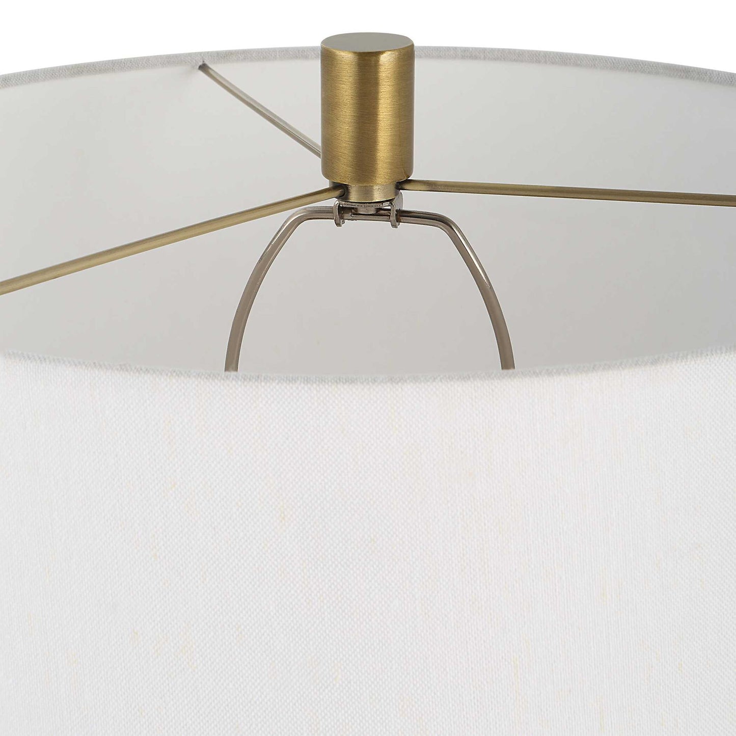 Adelia - Ivory & Brass Table Lamp