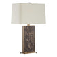 Lafferty - Marble Table Lamp - Dark Brown