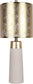 "Luxe Radiance" Ceramic Table Lamp (Set of 2) - Off White / Gold