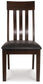 Haddigan - Dining UPH Side Chair (Set of 2) - Dark Brown