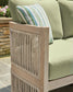 Serena Shores - Sofa With Cushion - Beige / Green